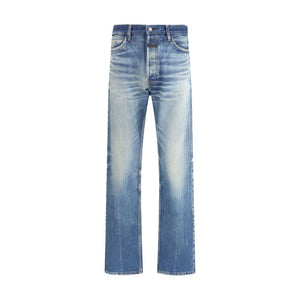 Fear Of God Blue Cotton Straight-Leg Jeans