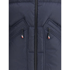 Moncler Grenoble Blue Polyester Full-Length Jacket