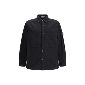 Stone Island Black Cotton Shirt