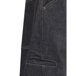 Lemaire Blue Cotton Straight-Leg Jeans