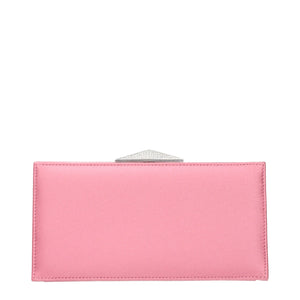 Jimmy Choo Pink Satin Clutch Bag