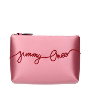 Jimmy Choo Pink Satin Clutch Bag