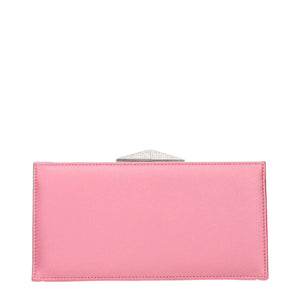 Jimmy Choo Pink Satin Clutch Bag
