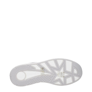 Jimmy Choo White Leather Low Top Sneakers