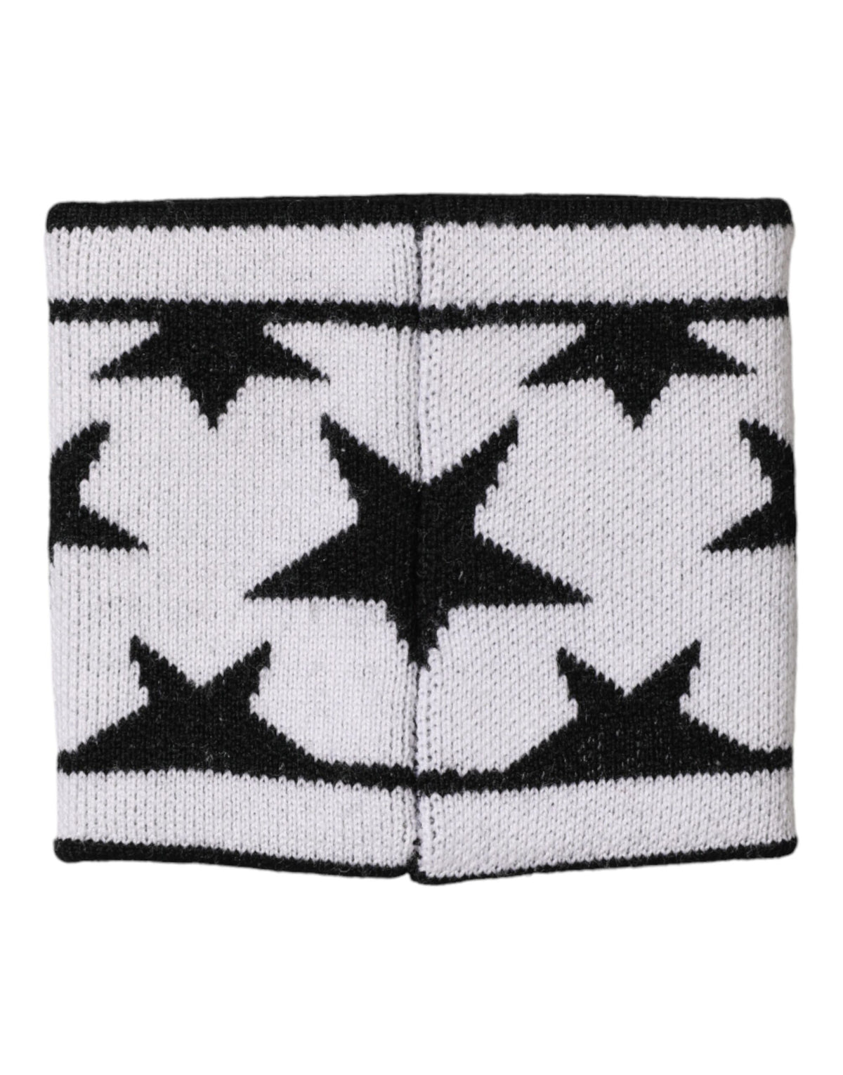 Dolce & Gabbana White Black Wool Logo #DGMILLENNIALS Wristband