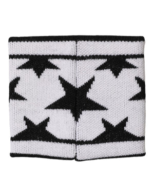 Dolce & Gabbana White Black Wool Logo #DGMILLENNIALS Wristband