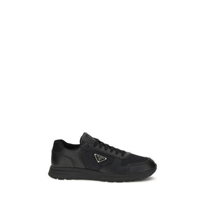 Prada Black Recycled Polyamide Athletic Sneakers