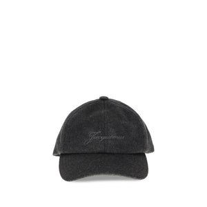 Jacquemus Gray Wool Cap (Baseball Hat)