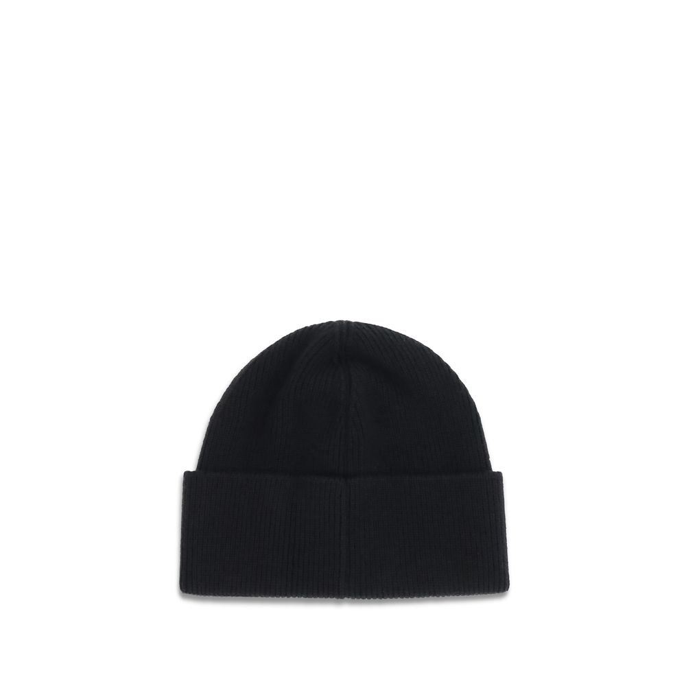 Marine Serre Black Merino Wool Beanie