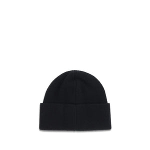 Marine Serre Black Merino Wool Beanie