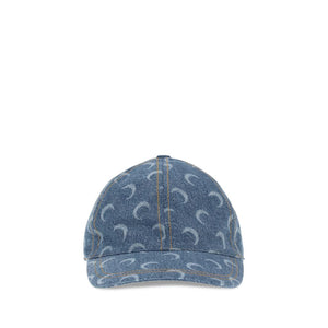 Marine Serre Light Blue Cotton Cap (Baseball Hat)