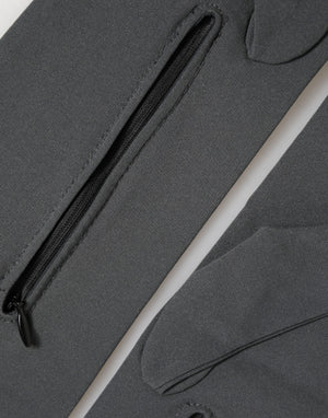 Dolce & Gabbana Dark Gray Viscose Elbow Length Mitten Men Gloves