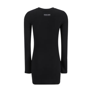 Marine Serre Black Cotton Casual Dress