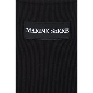Marine Serre Black Cotton Casual Dress