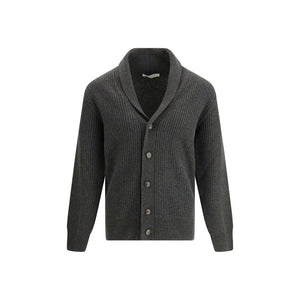 Brooksfield Green Fleece Wool Cardigan
