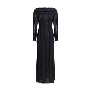 Charo Ruiz Black Cotton Casual Dress