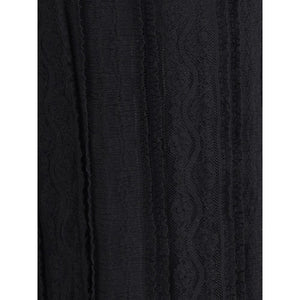 Charo Ruiz Black Cotton Casual Dress