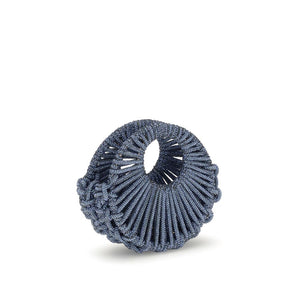 HIBOURAMA Blue Resin Handbag