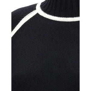 Max Mara Black Wool Turtleneck