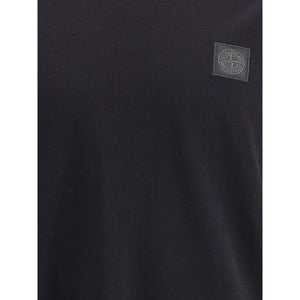 Stone Island Black Cotton T-Shirt