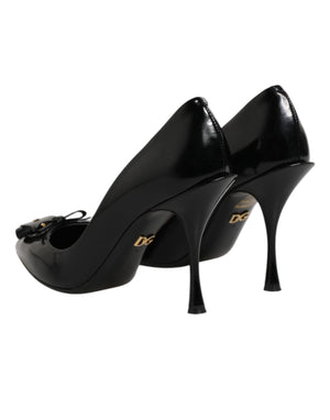 Dolce & Gabbana Black Bag Embellished Heels Pumps Shoes