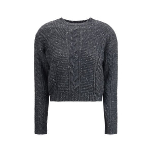 Max Mara Gray Polyamide Sweatshirt