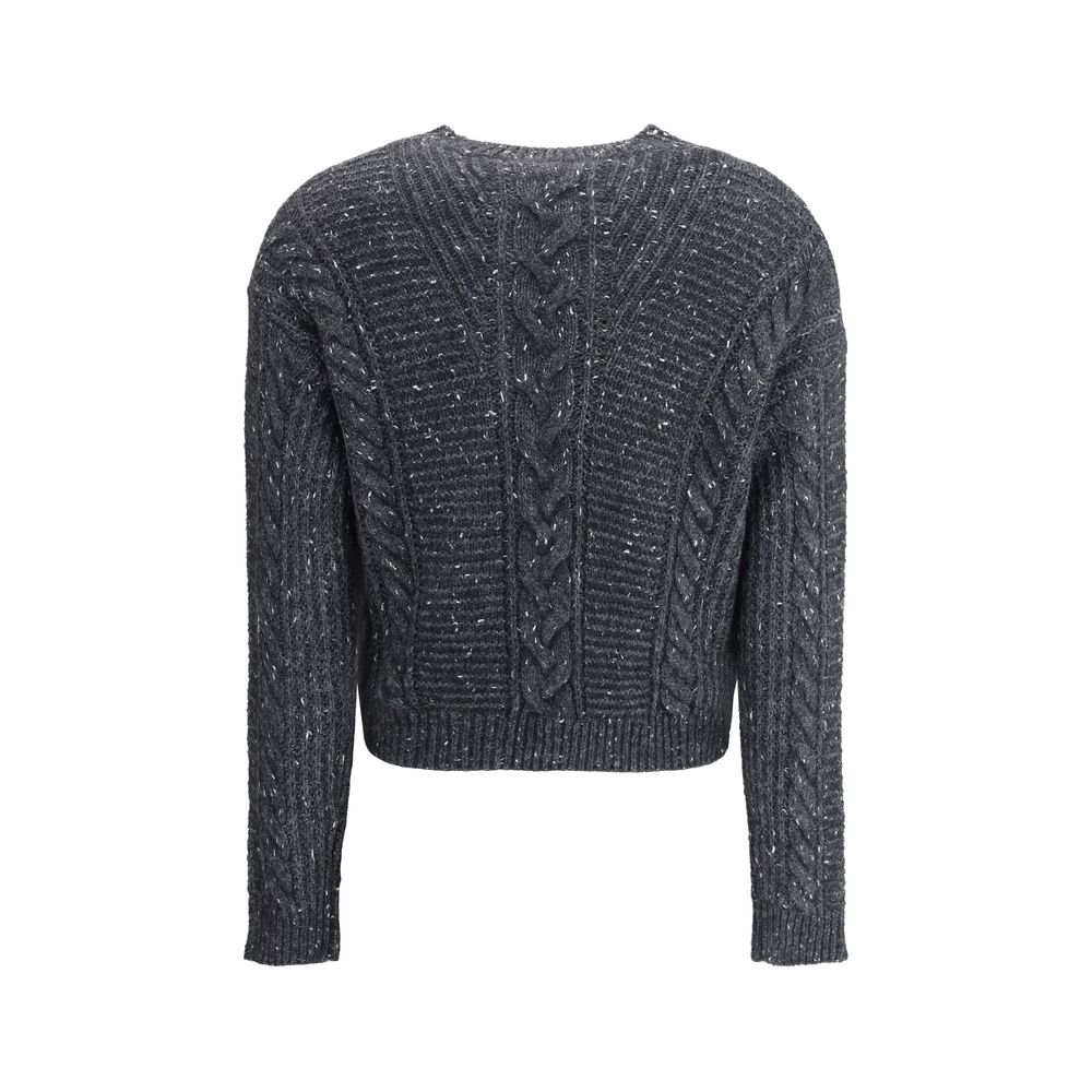 Max Mara Gray Polyamide Sweatshirt