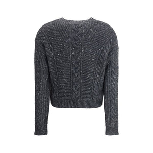 Max Mara Gray Polyamide Sweatshirt
