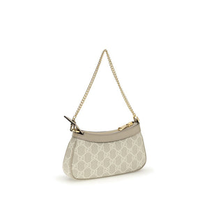Gucci White Calf Leather Bos Taurus Shoulder Bag