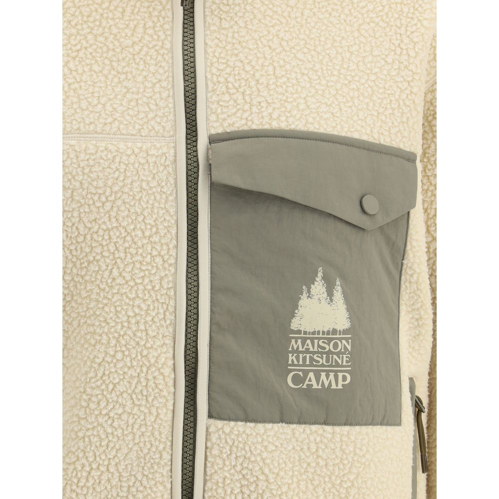 Maison Kitsuné Cream Polyester Shell Jacket