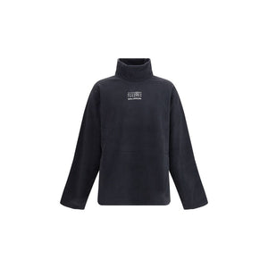 MM6 Black Polyester Sweatshirt