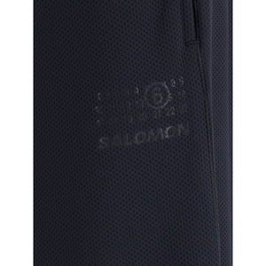MM6 Black Polyester Athletic Pants