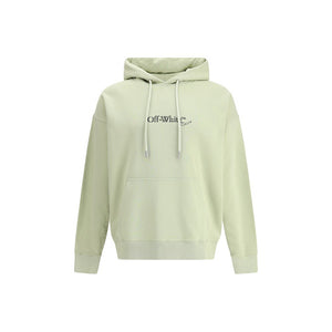 Off-White Green Cotton Sweatshirt