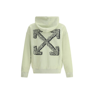 Off-White Green Cotton Sweatshirt