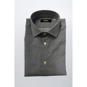 Baldinini Trend Blue Cotton Men Shirt