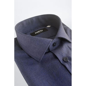 Baldinini Trend Blue Cotton Men Shirt