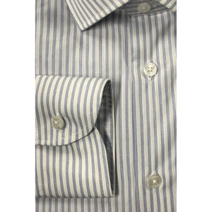 Baldinini Trend Light Blue Cotton Mens Shirt