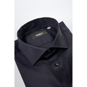 Baldinini Trend Black Cotton Men's Shirt