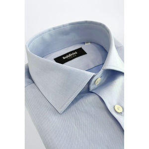 Baldinini Trend Light Blue Cotton Men Shirt