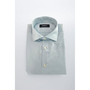 Baldinini Trend Light Blue Cotton Men Shirt