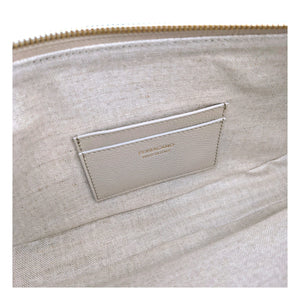 Salvatore Ferragamo Gray Leather Shoulder Bag