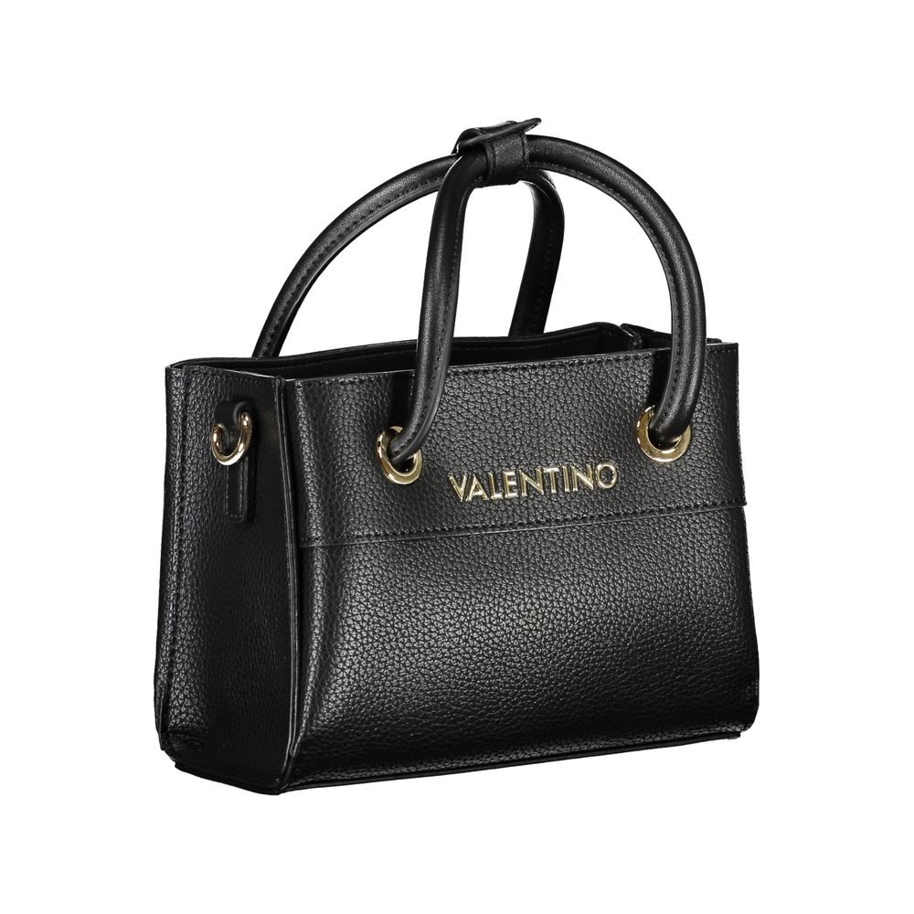 Mario Valentino Black Polyurethane Women Handbag