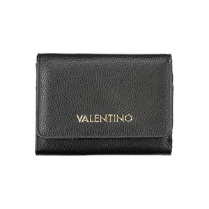 Mario Valentino Black Polyurethane Women Wallet