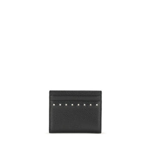 Valentino Garavani Black Calf Leather Bos Taurus Wallet