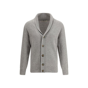 Brooksfield Gray Fleece Wool Cardigan
