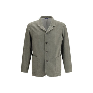 Finamore Green Fleece Wool Coat