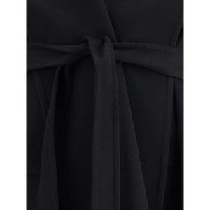 Tom Ford Black Fleece Wool Coat