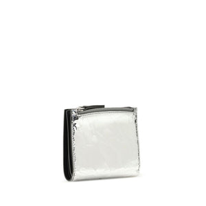 Margiela Silver Calf Leather Bos Taurus Wallet
