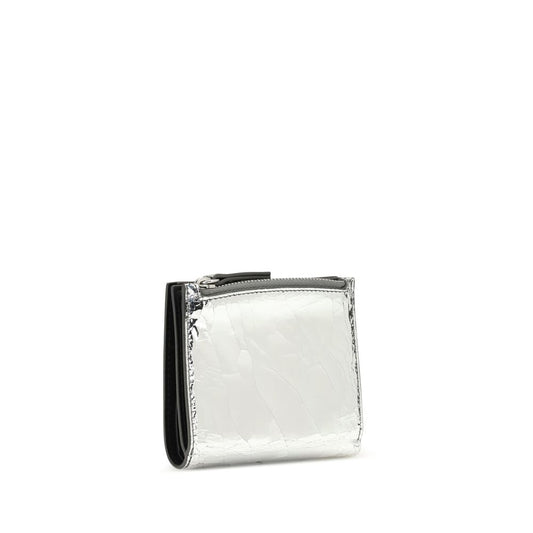 Margiela Silver Calf Leather Bos Taurus Wallet