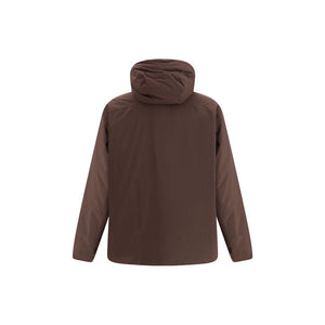 LAMINAR Brown Nylon Full-Length Jacket
